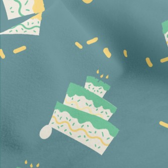 Green And Yellow Three-layer C Micro Fleece