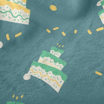Green And Yellow Three-layer C Minky