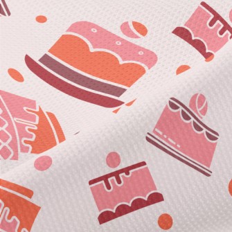 Simple Color Block Cake Patter Piqué