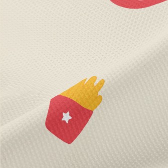 French Fries With Ketchup Piqué