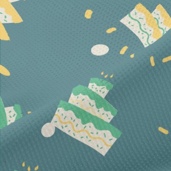 Green And Yellow Three-layer C Piqué