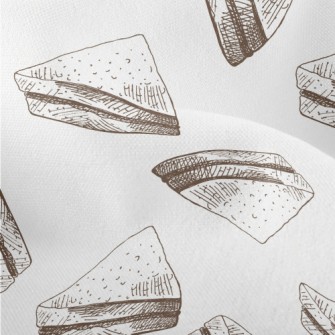 Hand Drawn Sketched Sandwich Lightweight Performance Linen