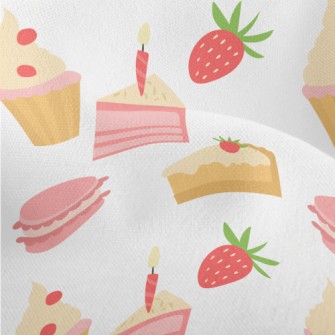 Strawberry Flavored Cake Macar Lightweight Performance Linen