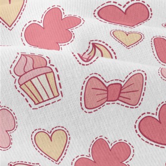Pink Love Food Cloud Pattern Modern Jersey