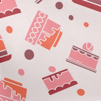 Simple Color Block Cake Patter Pongee