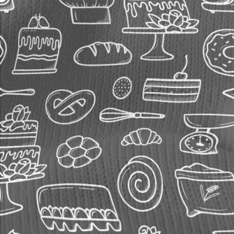 White Line Bakery Pattern Stretch Jersey