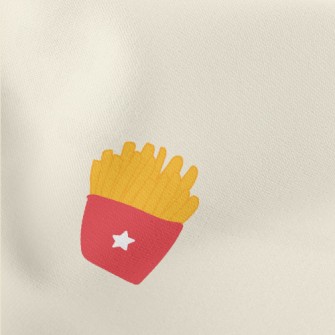 French Fries With Ketchup Lightweight Cotton Poplin
