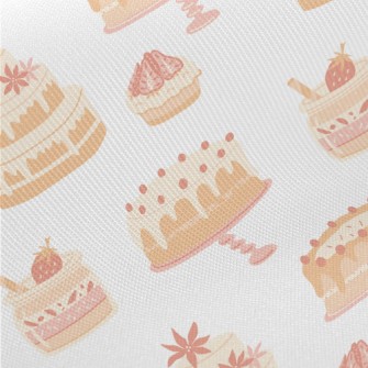Gentle Wedding Cakes And Sweet Midweight Cotton Poplin