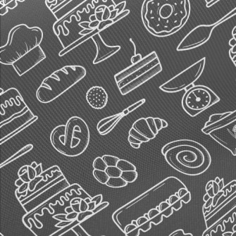 White Line Bakery Pattern Midweight Cotton Poplin