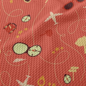 Travel By Plane Birdseye Piqué