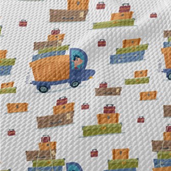 Luggage Delivery Van Birdseye Piqué