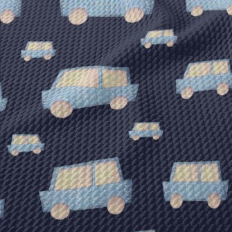Cartoon Dot Car Birdseye Piqué