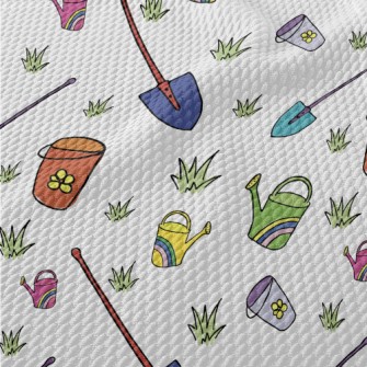 Gardening Shovel Watering Buck Birdseye Piqué