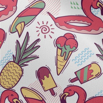 Flamingo Swimming Ring Chiffon