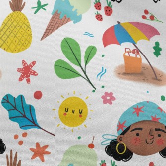 Holiday Headscarf Girl Chiffon