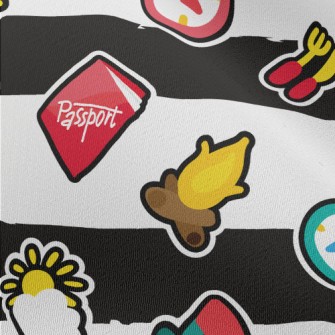 Camping Tent Map Chiffon