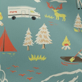 Mountain Climbing And Rowing Chiffon