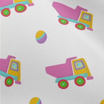 Contrasting Color Gravel Truck Chiffon
