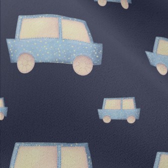 Cartoon Dot Car Chiffon