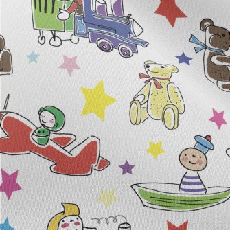 Colorful Train Car Toys Chiffon