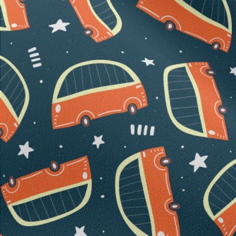 Fat Cartoon Bus Chiffon