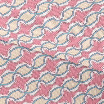 Artistic Oblique Strips Of Col Waterproof Oxford