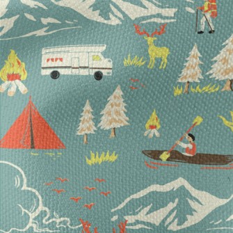 Mountain Climbing And Rowing Waterproof Canvas
