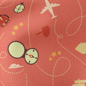 Travel By Plane Waterproof Canvas