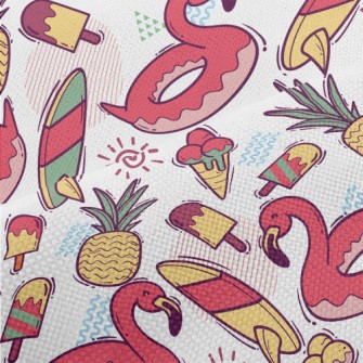 Flamingo Swimming Ring Performance Linen