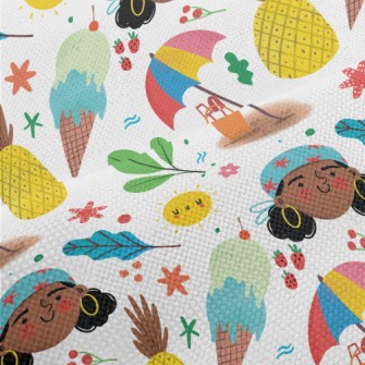 Holiday Headscarf Girl Performance Linen