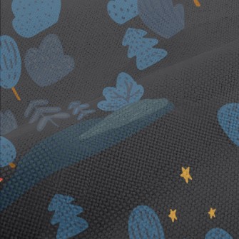Cute Little Forest At Night Performance Linen
