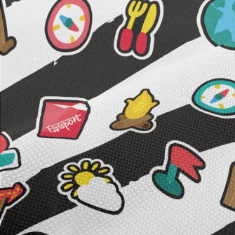 Camping Tent Map Performance Linen