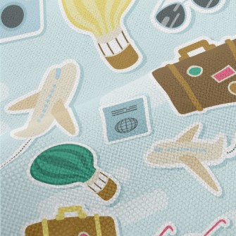 Travel Airplane Hot Air Balloo Performance Linen