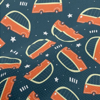 Fat Cartoon Bus Performance Linen