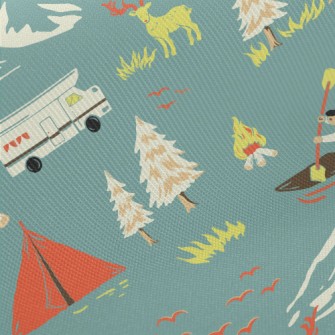 Mountain Climbing And Rowing Twill