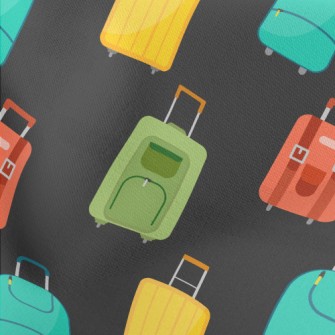 Colorful Suitcases Stretch Ponte