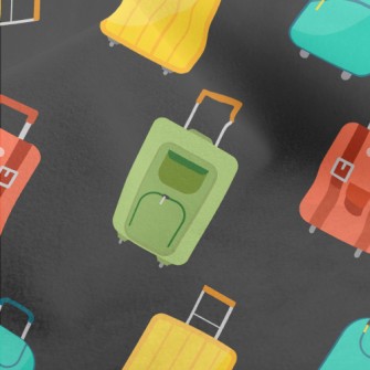 Colorful Suitcases Micro Fleece