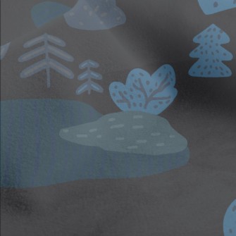 Cute Little Forest At Night Micro Fleece
