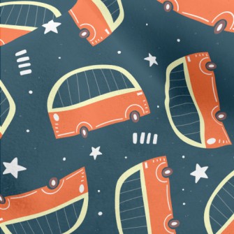 Fat Cartoon Bus Micro Fleece