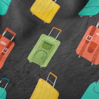 Colorful Suitcases Minky