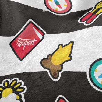 Camping Tent Map Minky