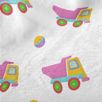 Contrasting Color Gravel Truck Minky