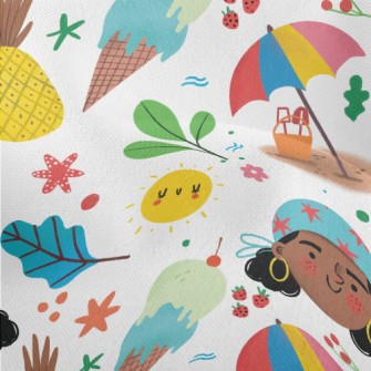 Holiday Headscarf Girl Lightweight Performance Linen