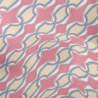 Artistic Oblique Strips Of Col Lightweight Performance Linen