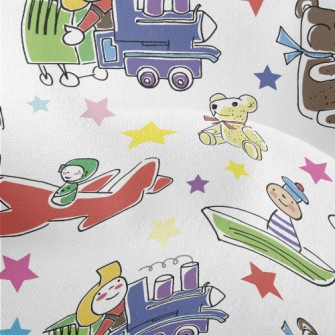 Colorful Train Car Toys Lightweight Performance Linen