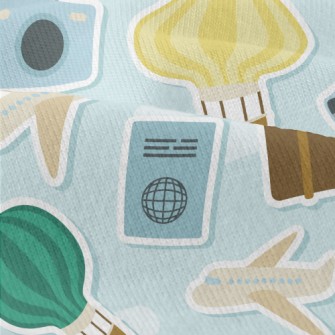 Travel Airplane Hot Air Balloo Modern Jersey