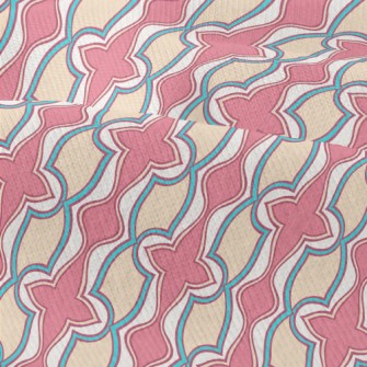 Artistic Oblique Strips Of Col Modern Jersey