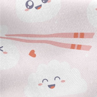 Q Version Of Siomai Dumplings Jersey Backed Fleece