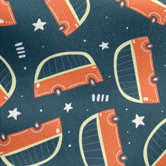 Fat Cartoon Bus Jersey Backed Fleece