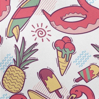 Flamingo Swimming Ring Pongee